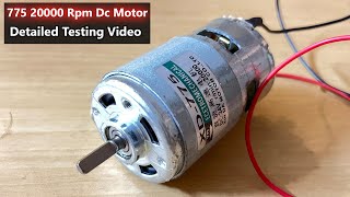 Testing 775 20000 rpm dc motor || 775 dc motor 20000 rpm || high rpm dc motor 775 || 775 dc motor