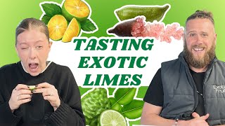 Tasting EXOTIC Limes! | Kaffir, Calamansi \u0026 Caviar/Finger Limes