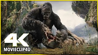 King Kong (2005) - Kong Rescues Ann - Skulls Island Scene | MᴏᴠɪᴇCʟɪᴘ4ᴜ -〚HD〛