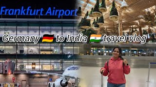 Germany 🇩🇪 to India🇮🇳 travelling vlog||2024||After 1 year😍✈️||From Frankfurt airport||