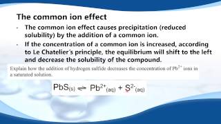 E.12.1 The common ion effect