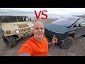 Tesla Cybertruck vs My DIY Electric Hummer – SO CLOSE!!