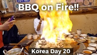 WOW! Flaming Pork Belly on a Hot Stone! (Day 20)