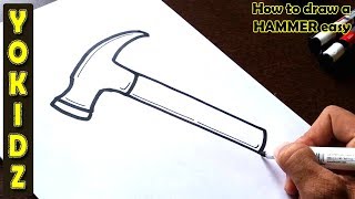 How to draw a HAMMER easy
