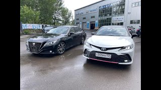 НОВАЯ CAMRY или CROWN с правым рулём? А что выбираете Вы? Новые цена на авто из Японии удивляют!