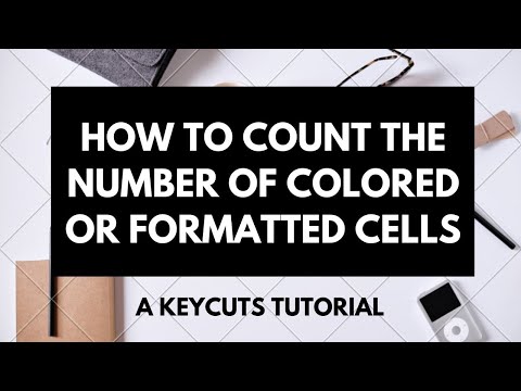 How to count the number of colored cells or formatted cells in Google Sheets - Tutorial