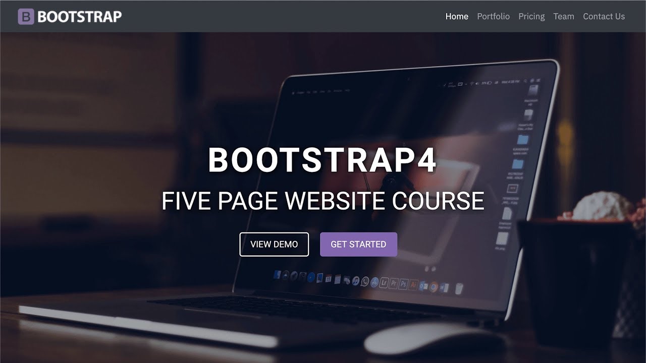 Create A 5 Page Website With PHP Includes, HTML5, CSS3 & Bootstrap 4 ...