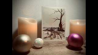 PAINT YOUR OWN EASY CHRISTMAS CARD IN WATERCOLOUR