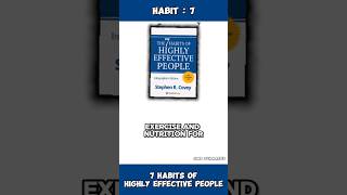 Habit : 7 -From 7 habits of highly effective people - Stephen R. Covey