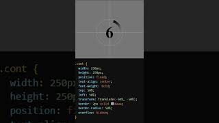 "Stylish Countdown Timer Animation in CSS | Quick Tutorial!" #coding #countdown