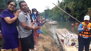 งานประเพณี ส่งตา-ยาย ตามสายน้ำ วัดเนินทอง ตำบลสลุย อำเภอท่าแซะ จังหวัดชุมพร ปี 2565