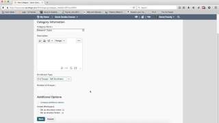 Creating Self Enrollment Groups