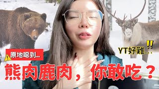 熊肉鹿肉...符合亞洲人口味嗎？看起來就像牛排..吃起來竟然！！！