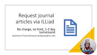 Requesting articles via ILLiad