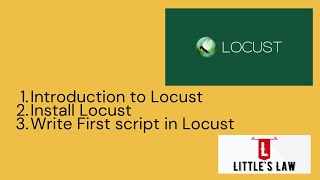 Introduction to Locust Performance testing Tool | Installation | First Test #littleslaw #locust