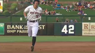 'Topes Patterson hits it out