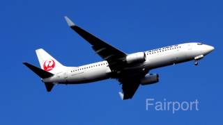 【旅客機映像】日本航空 - Japan Airlines [JL/JAL]   Boeing 737-800  JA328J   HND/RJTT