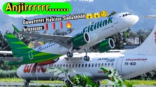 Buset Pilot❓Gilaaaa Benar Pesawat Wings dan Citilink Bersamaan Lepas Landas Baku Tonjok Brussss🔥