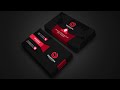 Professional Business Cards Psd Design - Photoshop Cc Tutorial