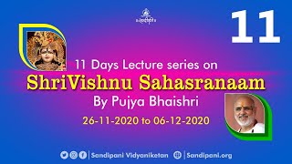 Day - 11 | Shri Vishnu Sahasranaam Stotram Pravachan | Pujya Bhaishri Rameshbhai Oza