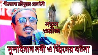 পীরজাদা মহিবুল্লাহ হোসাইনী √ওয়াজ//সুলাইমান নবী ও জ্বিনের ঘটনা//peer jyada mohibullah Hussaini ✓waz