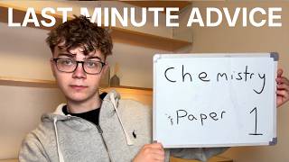 Watch This Video Before GCSE Chemistry Paper 1 (Grade 9 Student)