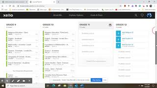 Where to find the COURSE PLANNER in Xello