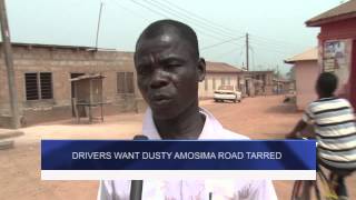 DRIVERS WANT DUSTY AMOSIMA ROAD TARRED