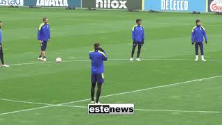 Chelsea-Juventus, l'allenamento dei bianconeri alla Continassa