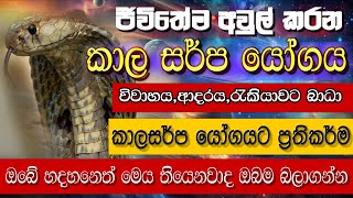 කාල සර්ප යෝගය kala sarpa yogaya | Understanding Of Kaal Sarpa Yoga |Handahana Astrology| horoscope