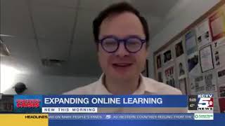 KCTV report on e-learning w/video of teachers