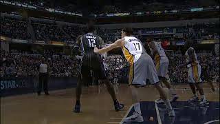 Defensive Foul in the post post defender uses straight arm NBA Video Rulebook