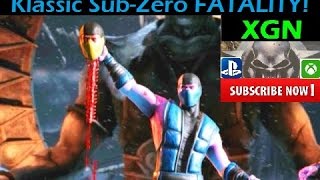 Mortal Kombat X Unlock Sub-Zero Head Rip Klassic Fatality!