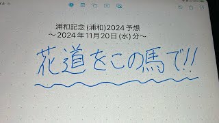 浦和記念(Jpn2・浦和)2024予想ｰ2024年11月20日(水)分