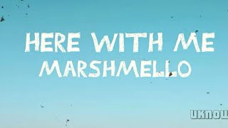 Marshmello | CHVRCHES - Here With Me (Lyrics)