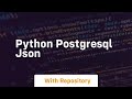 python postgresql json