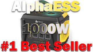 AlphaESS 1000W Portable Power Station 1036Wh Solar Generator For Backup Power Outage Outdoor Camping