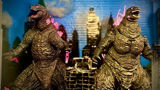 Godzilla Minus One Evolved VS Legendary Godzilla Evolved - Epic Stop Motion Battle