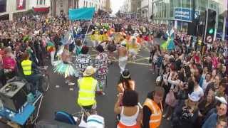 Brighton School of Samba -  Exaltação à Mangueira/Tem Capoeira - Brighton Pride Parade 2012