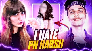 That's Why i Hate Harshu 🤬🤯❌ || Pn Harsh Flirting With CutiePie 😡 My Reaction ? - Garena Free Fire