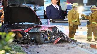 Paul Walker Dies car crash - Footage of Paul Horrible car Accident [Porsche crash] 2013