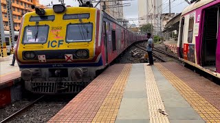 Ambernath AC Local Train Arrival at CSMT Railways Station Mumbai