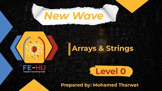 Level 0: session 3 | Arrays & Strings (Wave 2)