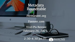 Metadata Roundtable