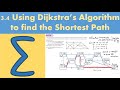 3.4 Using Dijkstra's algorithm to find the shortest path (D1 - Chapter 3: Algorithms on graphs)