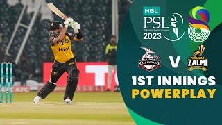 1st Innings Powerplay | Lahore Qalandars vs Peshawar Zalmi | Match 33 | HBL PSL 8 | MI2T