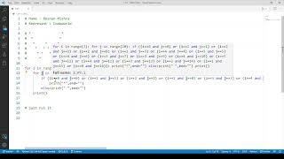 Alphabet W Python pattern