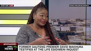 Former Gauteng Premier David Makhura testifies at the Life Esidimeni Inquest