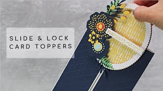 COOL GATE FOLD CARD WITH SLIDE AND LOCK TOPPERS / Spellbinders Kit  June 2020