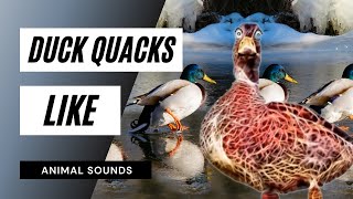 Duck Quacks Like - quack like a duck